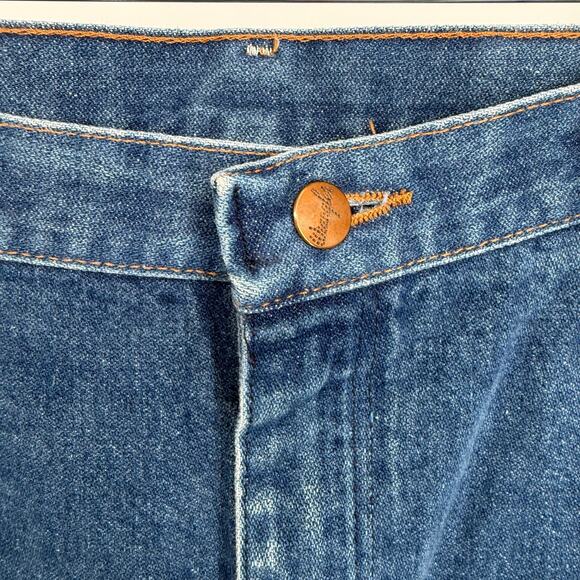 Vintage Wrangler Jeans Men’s 36 x 33 Straight Made In The USA Classic Denim - Picture 3 of 8